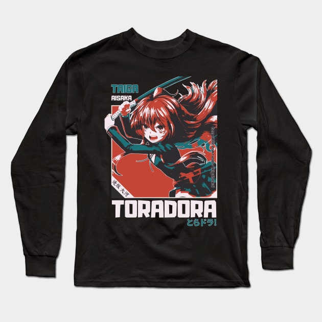 Whimsical Taiga Aisaka: Toradora Fan Art Long Sleeve T-Shirt by IKIGAISEKAI